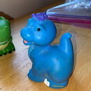 Fisher price little people blue dino in good condition